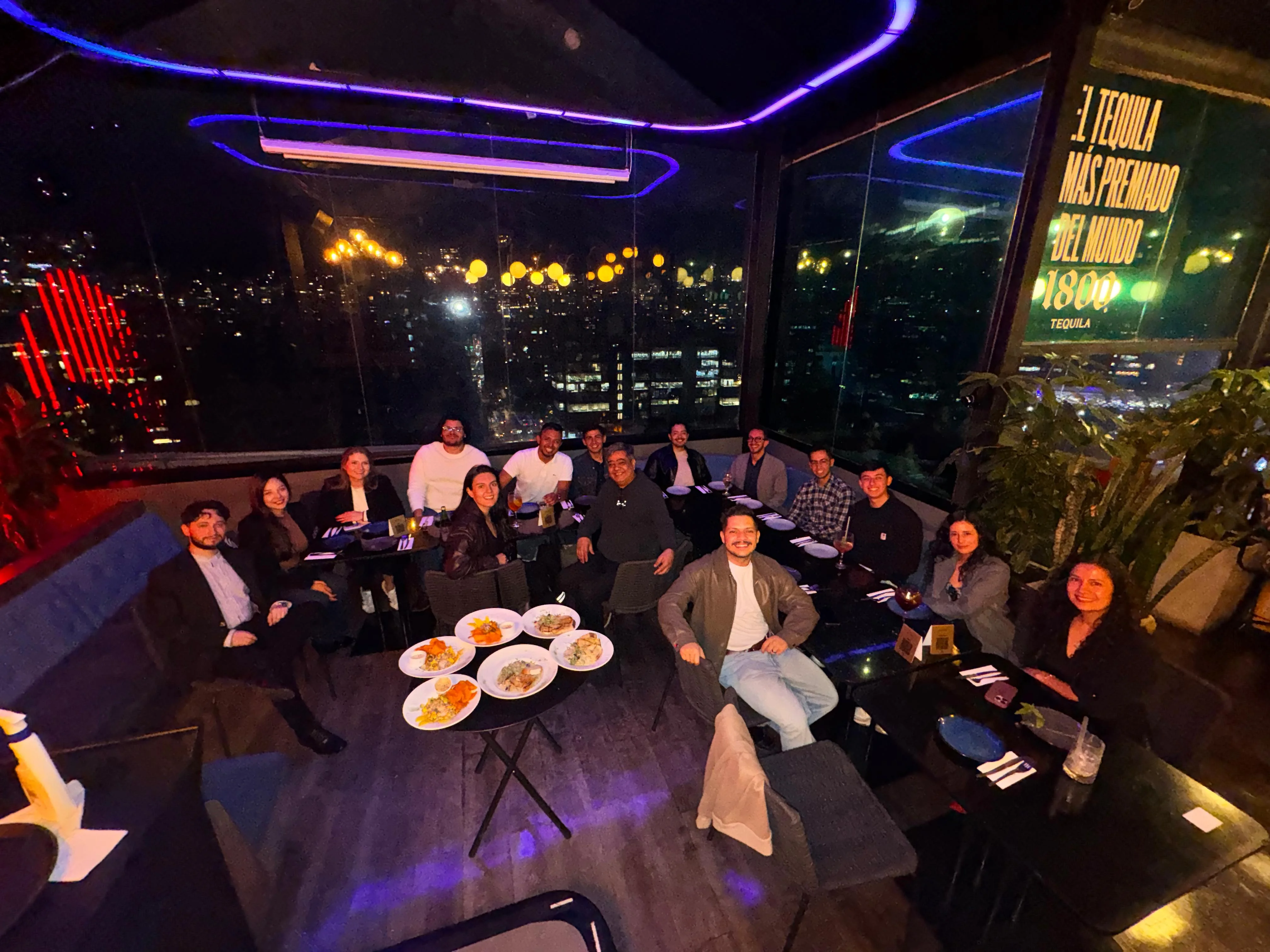 Nuaav team dinner in Colombia